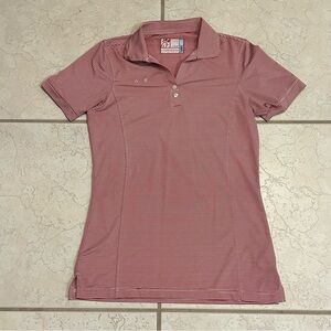 Chic-fil-a Employee Uniform Striped Polo Shirt Hydrochill Oobe Women’s Size S